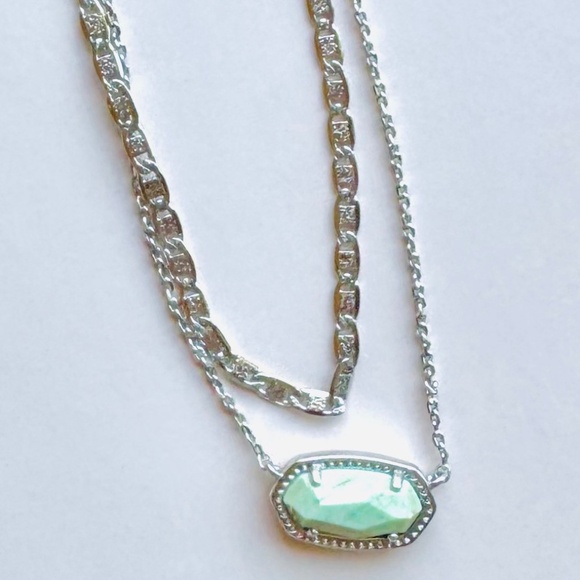 Kendra Scott Jewelry - Kendra Scott double chain pendant necklace silver tone